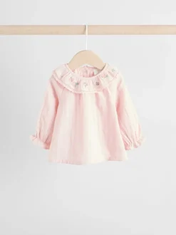 Rose Pink Long Sleeve Baby Top and Leggings 2 Piece Set (0mths-2yrs)
