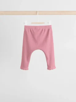 Rose Pink Long Sleeve Baby Top and Leggings 2 Piece Set (0mths-2yrs)