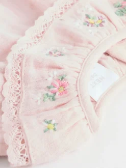 Rose Pink Long Sleeve Baby Top and Leggings 2 Piece Set (0mths-2yrs)