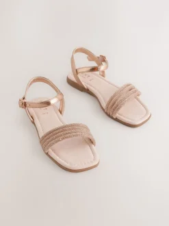 Rose Gold Occasion Sandals
