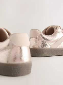 Rose Gold Standard Fit (F) Retro Trainers