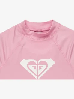 Roxy Lilac Purple Girls Wholehearted Long Sleeve Logo Rash Vest