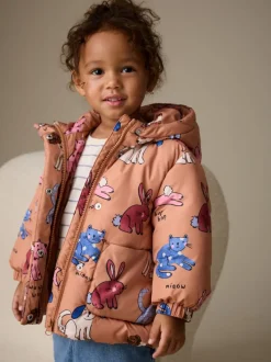 Rust Character Shower Resistant Printed Coat (3mths-7yrs)
