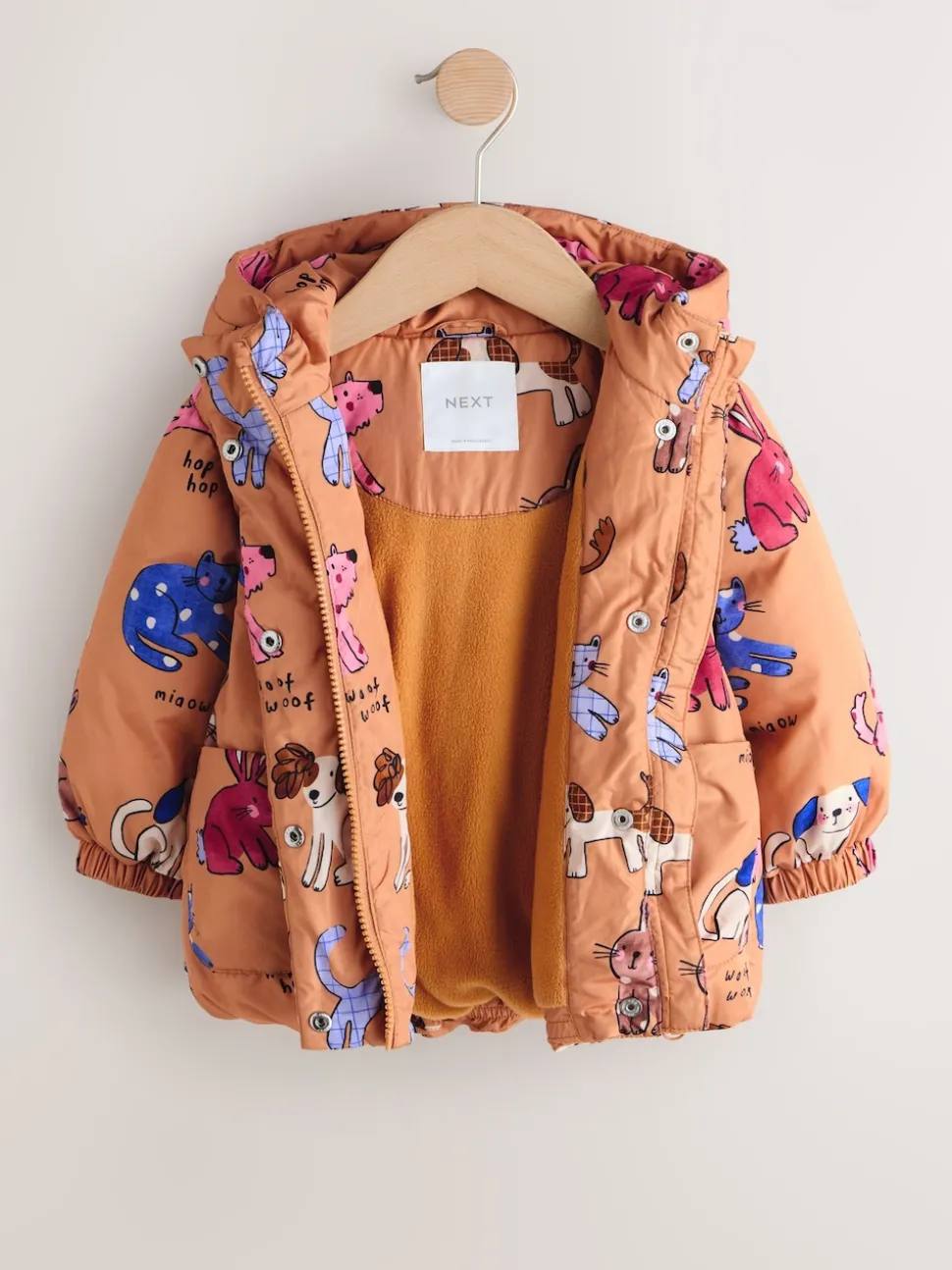 Rust Character Shower Resistant Printed Coat (3mths-7yrs)