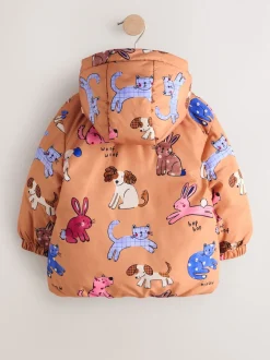Rust Character Shower Resistant Printed Coat (3mths-7yrs)