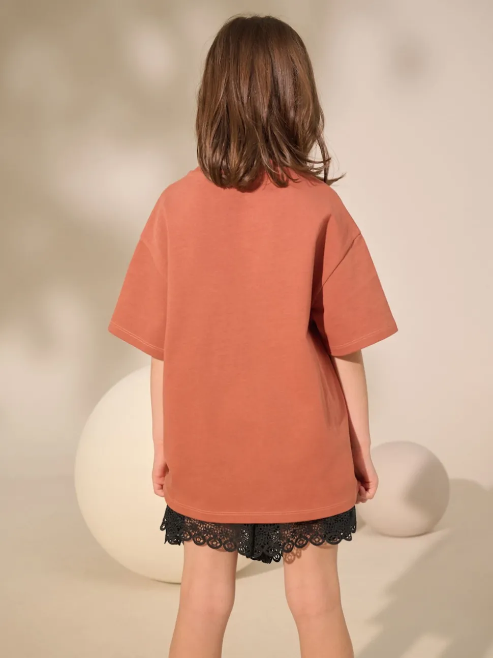 Rust Oversized Heavyweight 100% Cotton T-Shirt (3-16yrs)