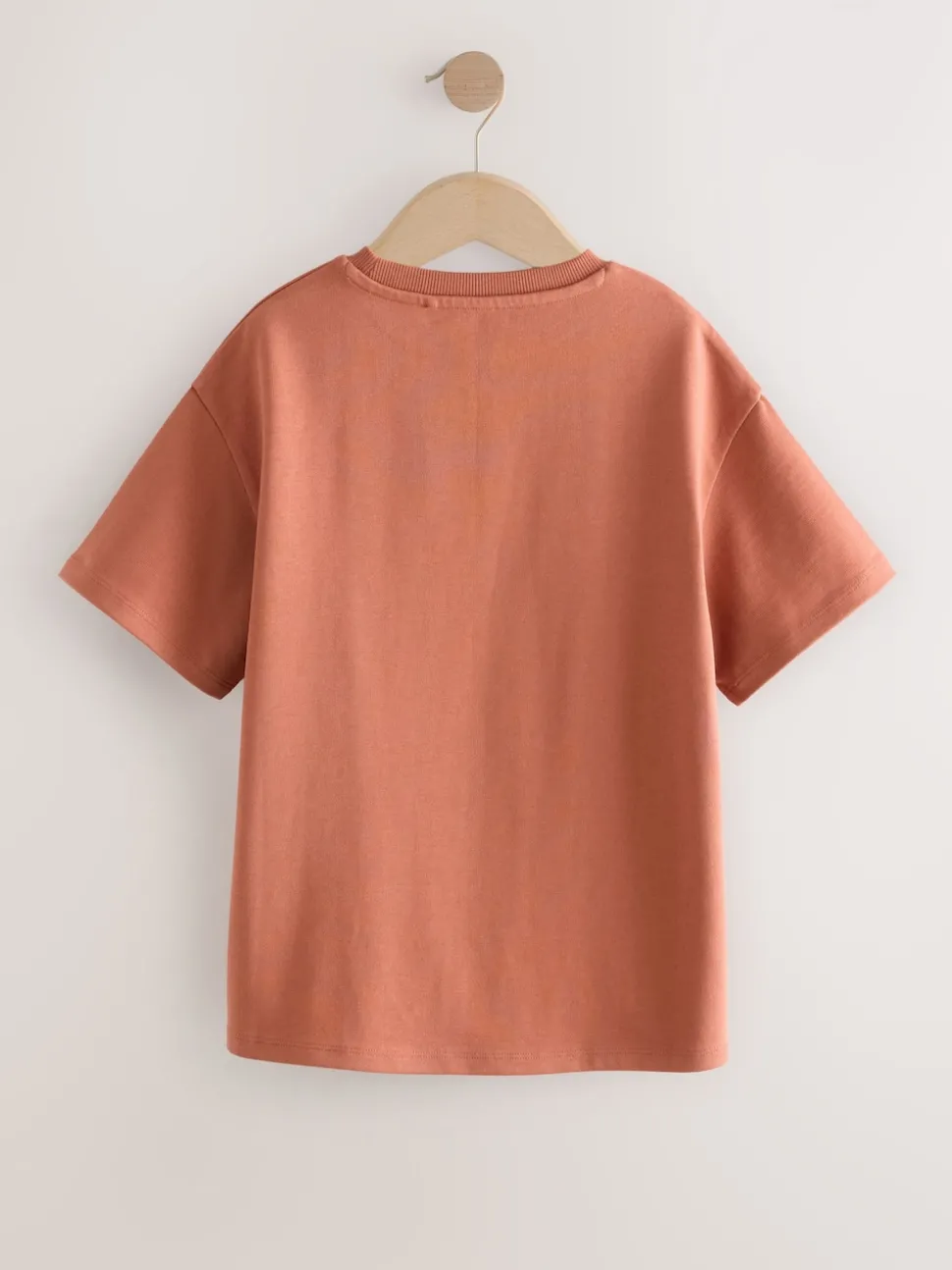 Rust Oversized Heavyweight 100% Cotton T-Shirt (3-16yrs)