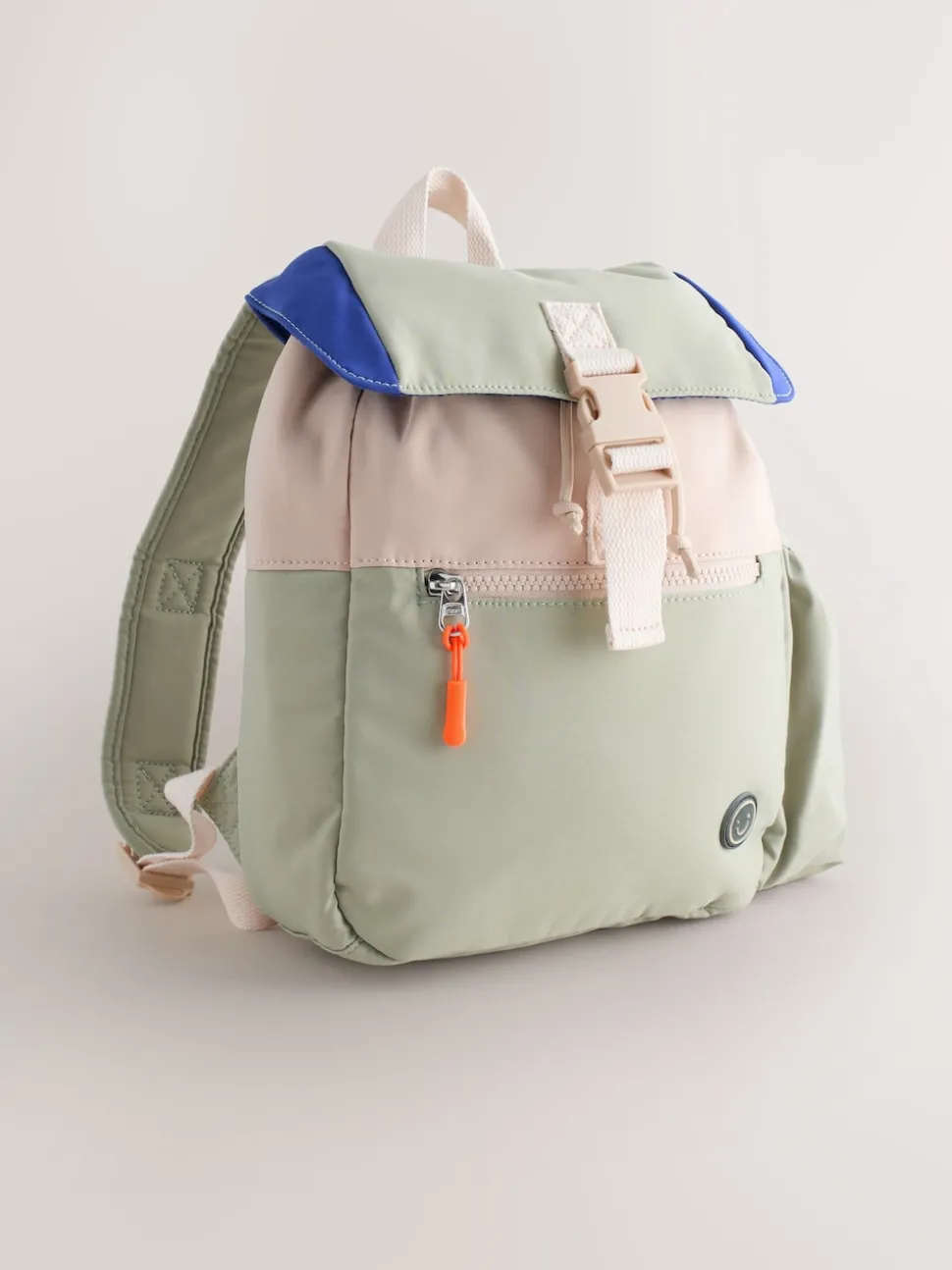 Sage Green Colourblock Small Backpack