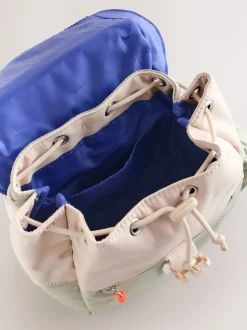Sage Green Colourblock Small Backpack