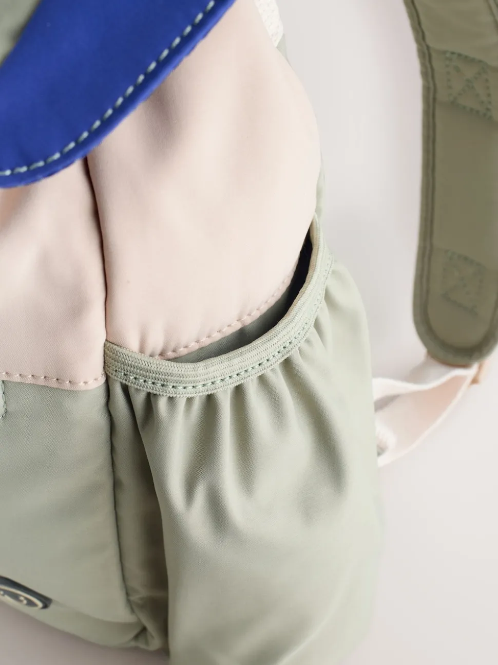 Sage Green Colourblock Small Backpack