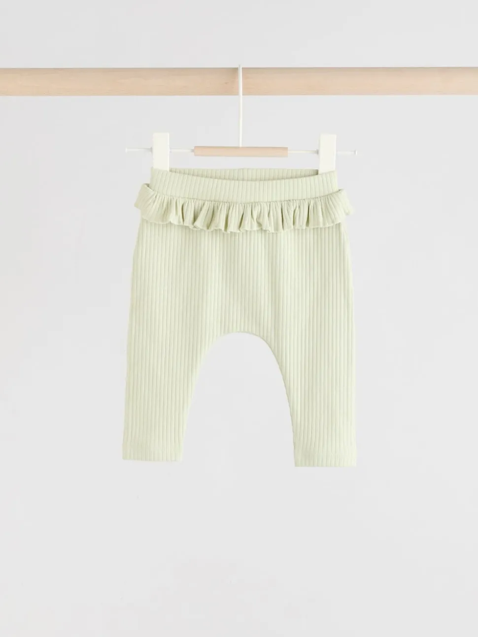 Sage Green/Coral/Ditsy Baby Leggings 4 Pack (0mths-2yrs)