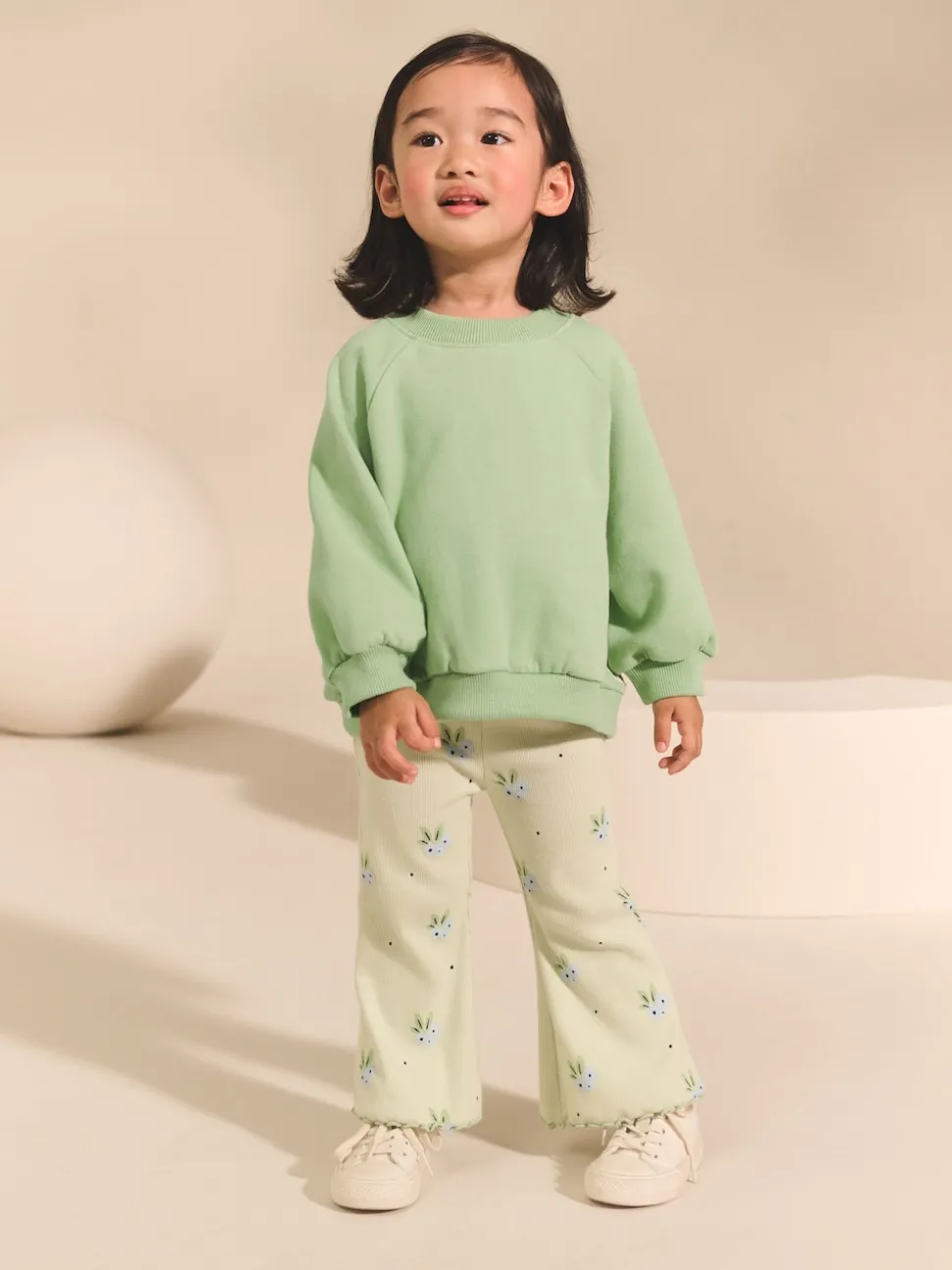Sage Green Crew Neck Sweatshirt (3mths-7yrs)