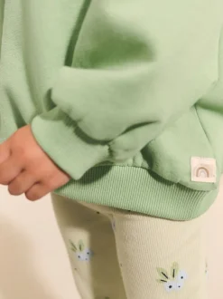 Sage Green Crew Neck Sweatshirt (3mths-7yrs)