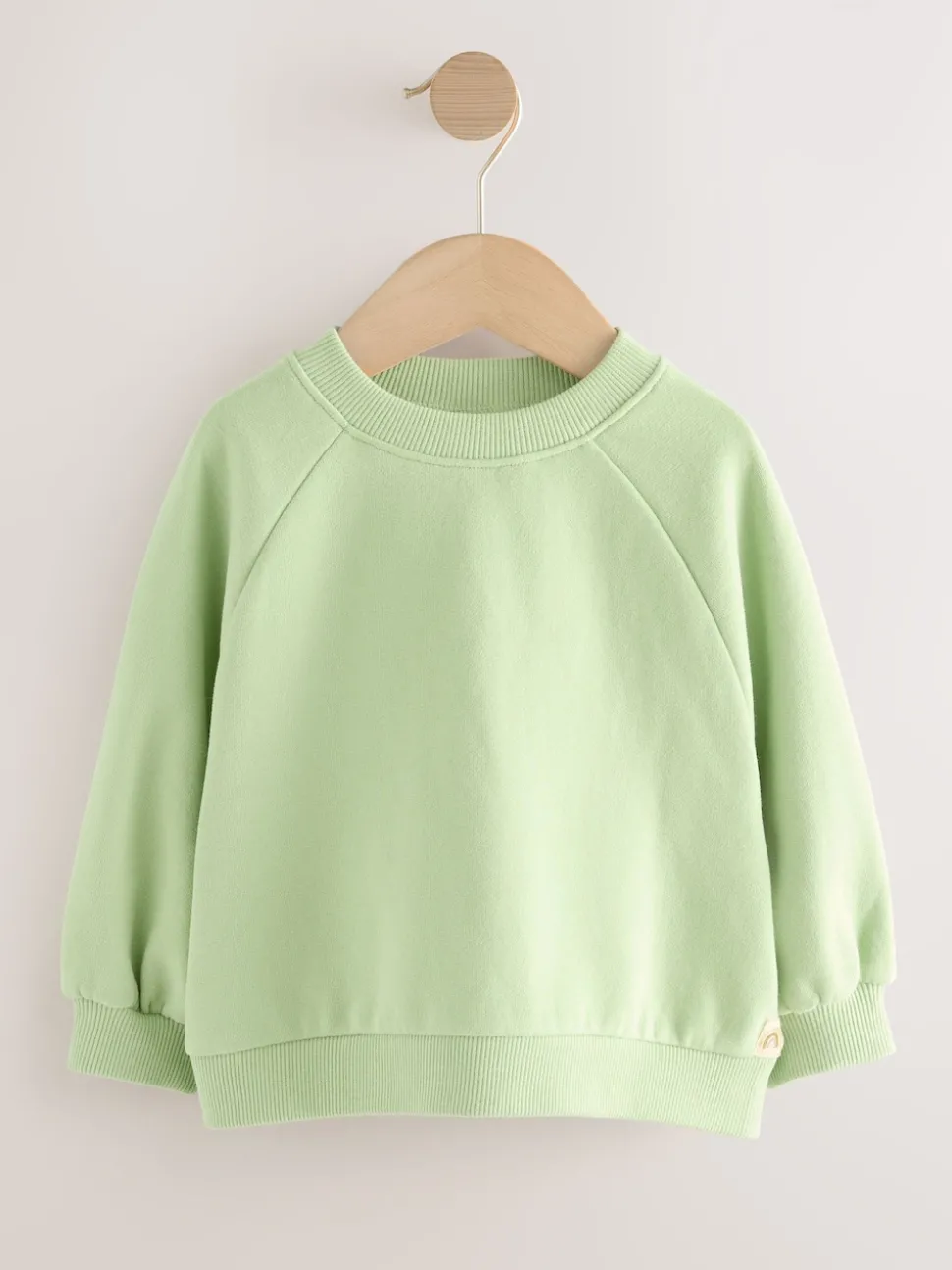 Sage Green Crew Neck Sweatshirt (3mths-7yrs)