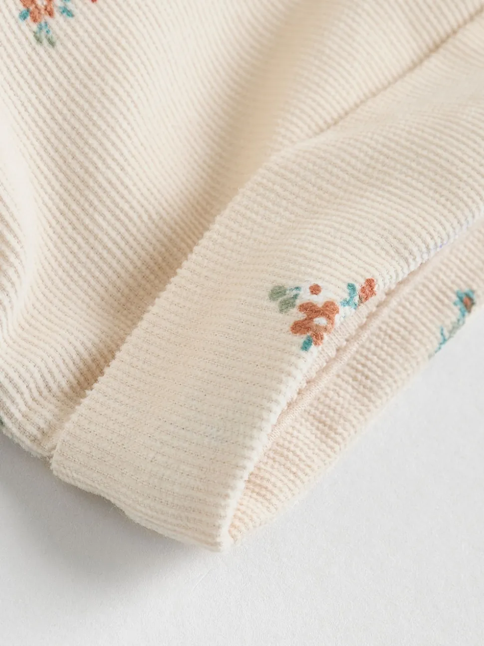 Sage Green/Ditsy Baby Cord Trousers 2 Pack (0mths-2yrs)