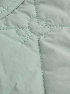 Sage Green Tulip Quilted Nylon Baby Jacket (0mths-2yrs)