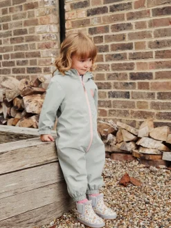 Sage Green Waterproof Printed Puddlesuit (3mths-7yrs)