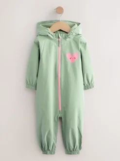 Sage Green Waterproof Printed Puddlesuit (3mths-7yrs)