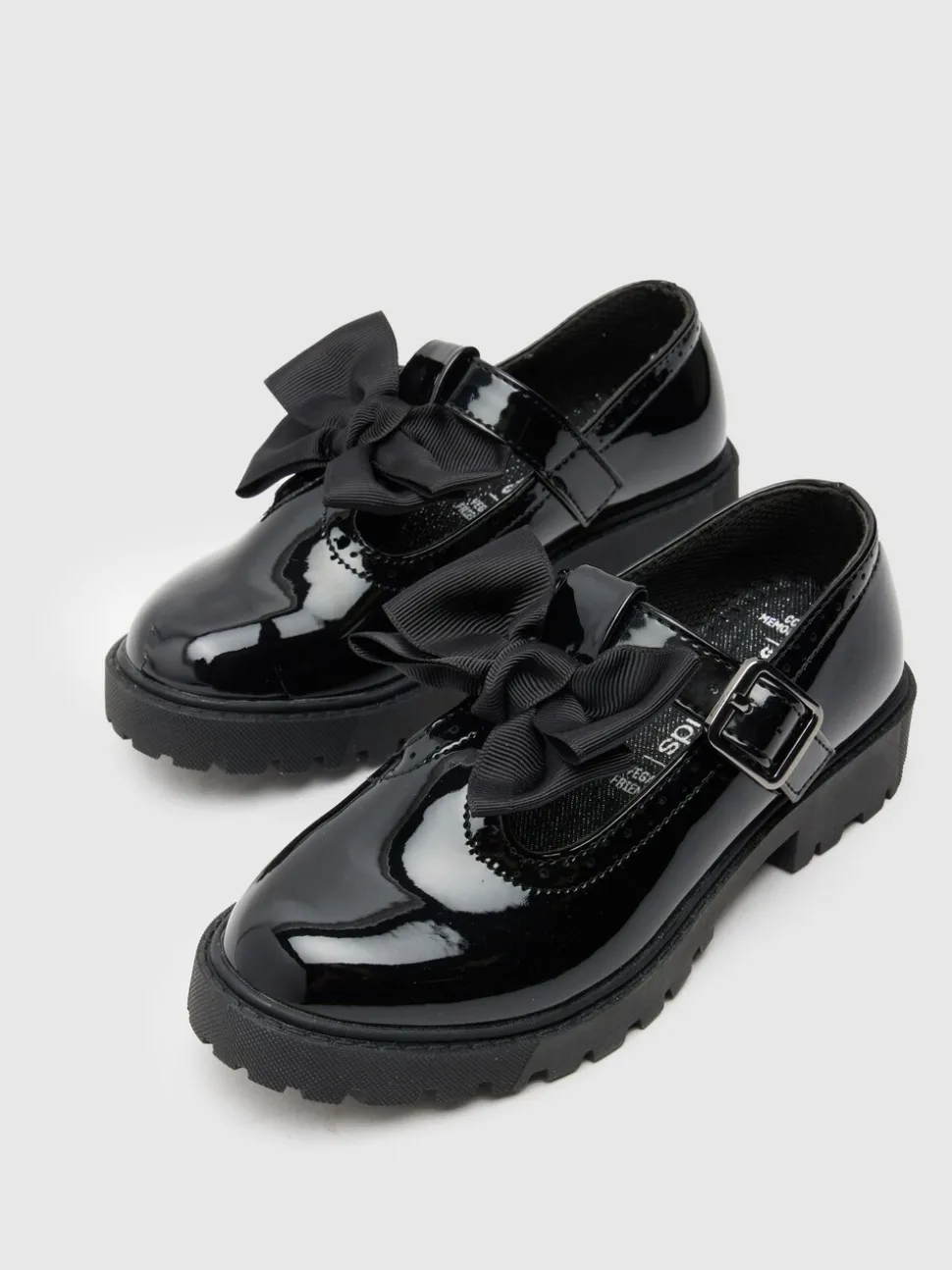 Schuh Black BTS Lollipop T-Bar School Shoes