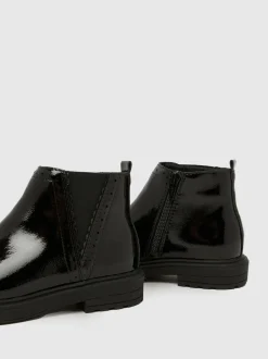 Schuh Black Crystal Boots