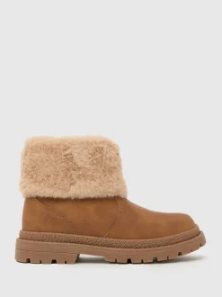 Schuh Brown Suede Cranberry Suede Boots