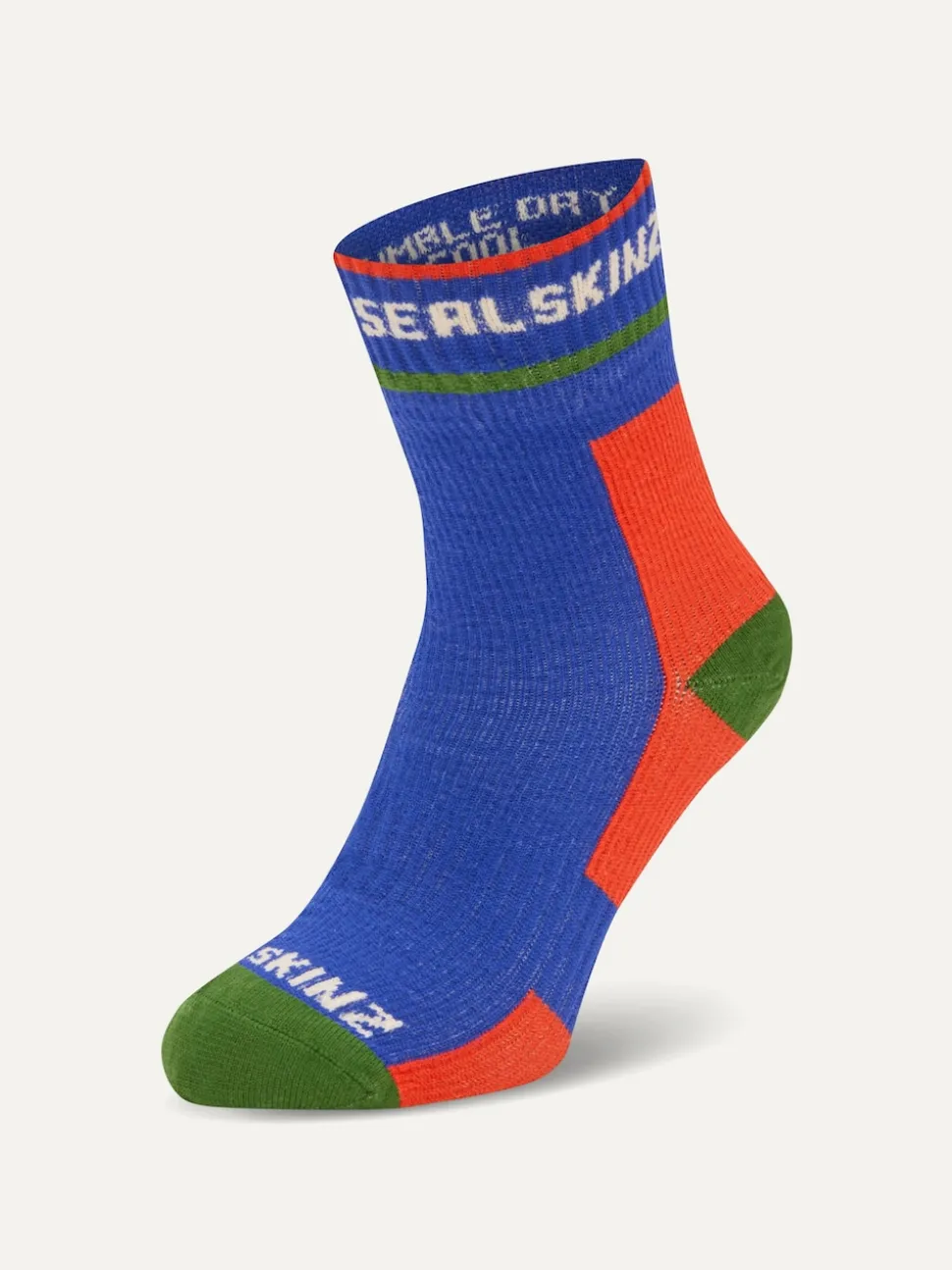 Sealskinz Kids Blue Berney Waterproof All Weather Mid Length Socks