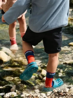 Sealskinz Kids Blue Berney Waterproof All Weather Mid Length Socks