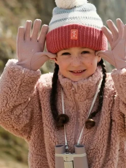 Sealskinz Kids Grey Pulham Waterproof Cold Weather Bobble Hat