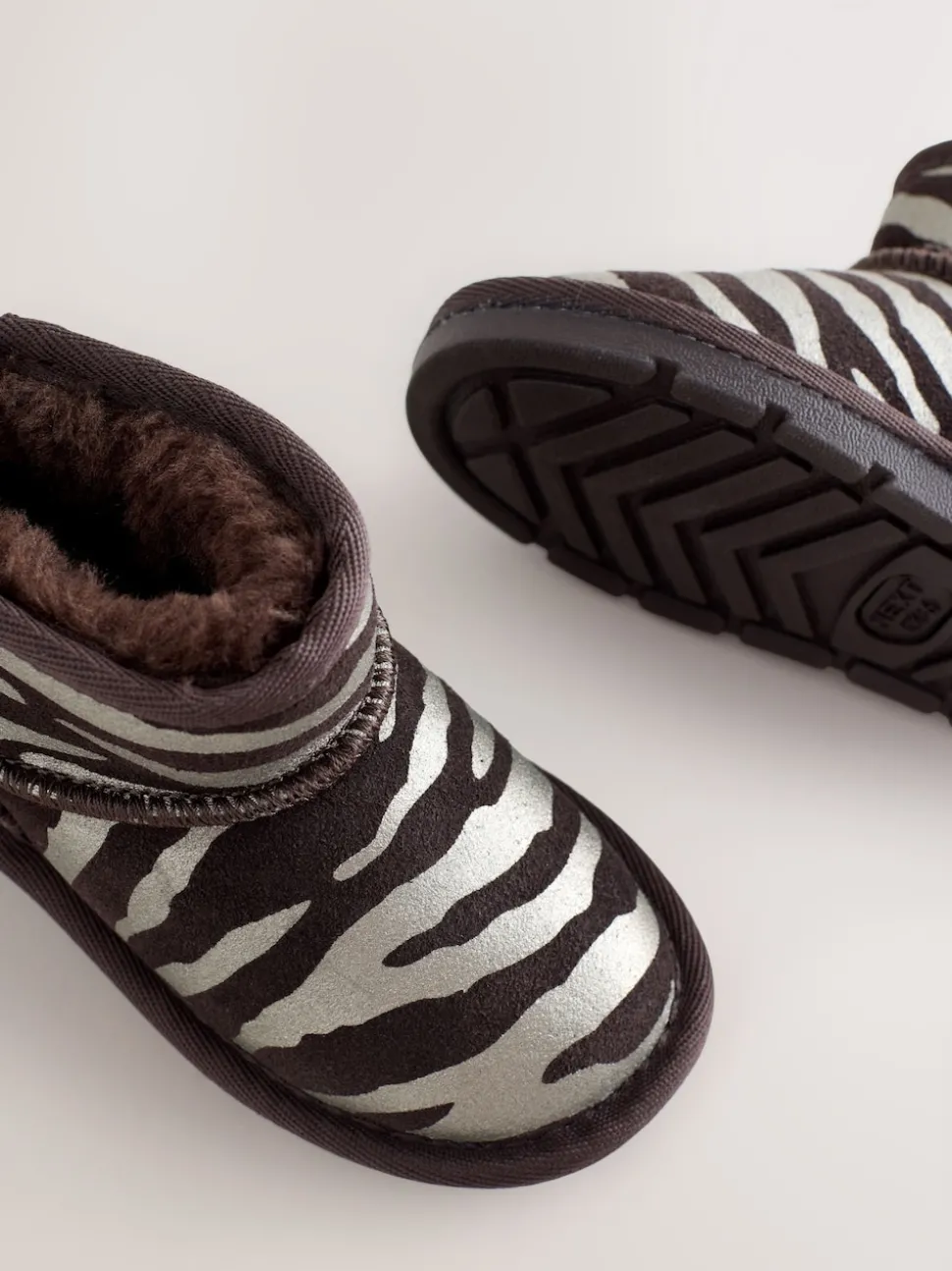 Silver Zebra Water Repellent Standard Fit (F) Suede Pull On Boots
