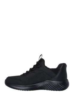 Skechers Black Bounder Brisk Burst School Slip In Trainers