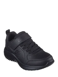Skechers Black Bounder Power Study School Trainers