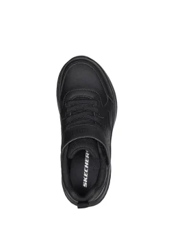 Skechers Black Bounder Power Study School Trainers