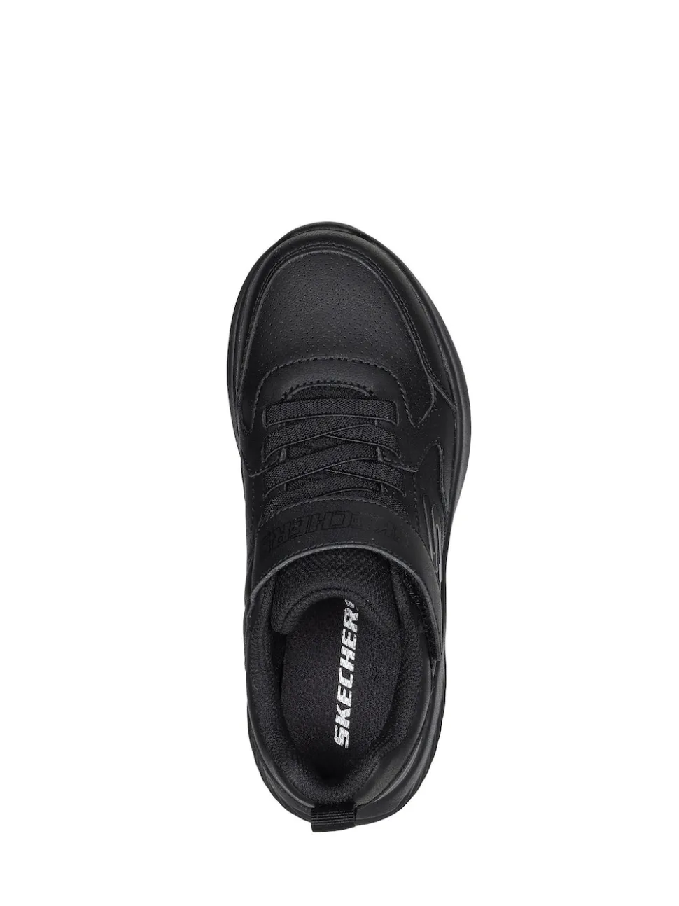 Skechers Black Bounder Power Study School Trainers