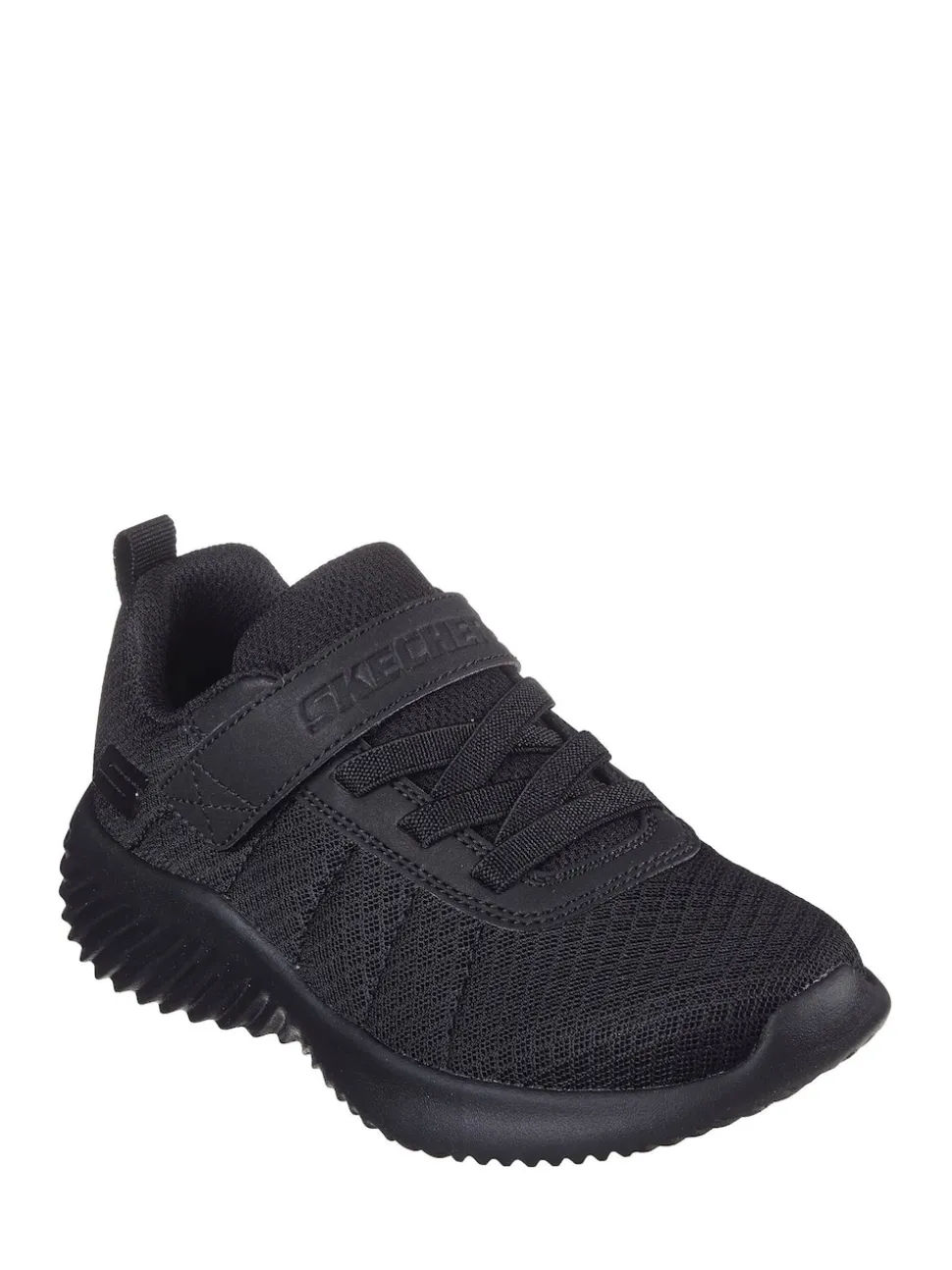 Skechers Black Kids Bounder School Shoes