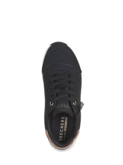 Skechers Black Uno Lite Easy Zip Trainers