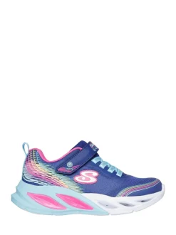 Skechers Blue Cosmic Glow Rainbow Beam Trainers