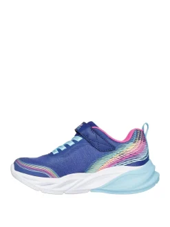 Skechers Blue Cosmic Glow Rainbow Beam Trainers