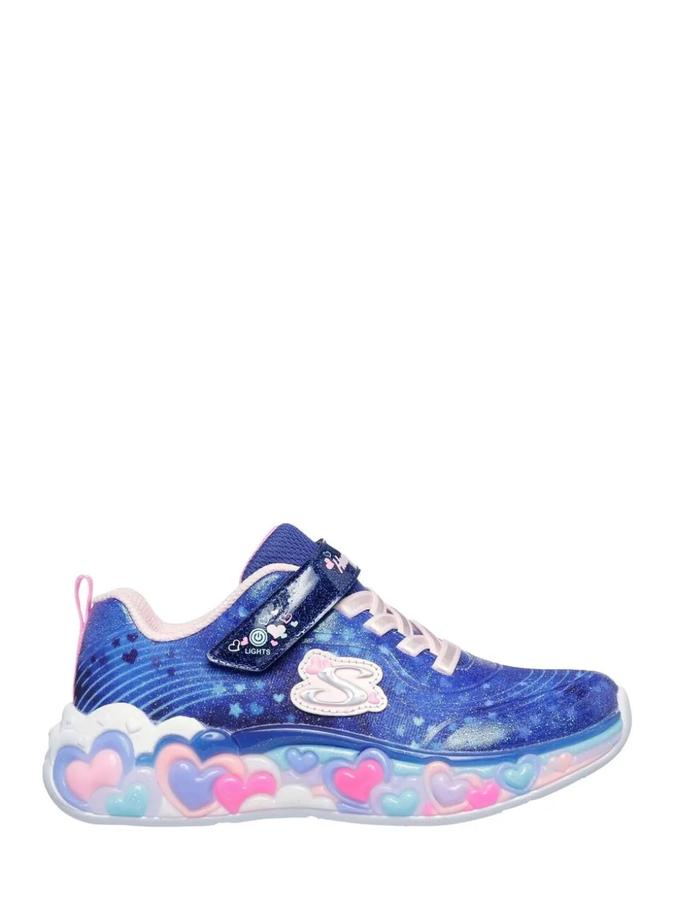 Skechers Blue Eternal Heart Lights Trainers