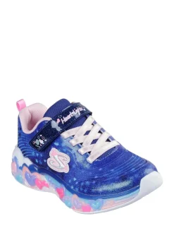 Skechers Blue Eternal Heart Lights Trainers