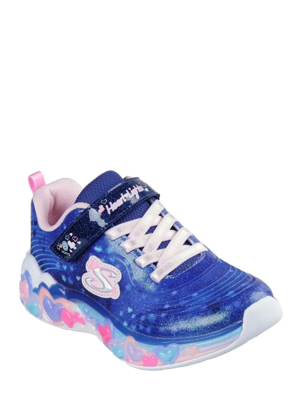 Skechers Blue Eternal Heart Lights Trainers