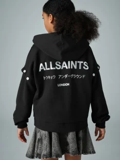 smALLSAINTS Black Amphia Underground Zip Hoodie