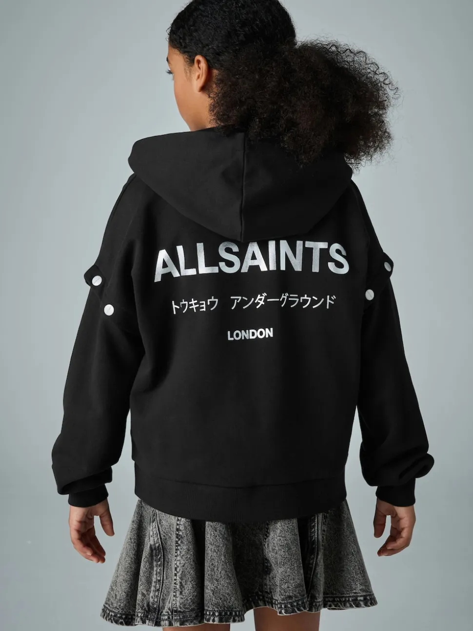 smALLSAINTS Black Amphia Underground Zip Hoodie