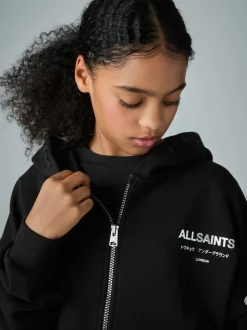 smALLSAINTS Black Amphia Underground Zip Hoodie