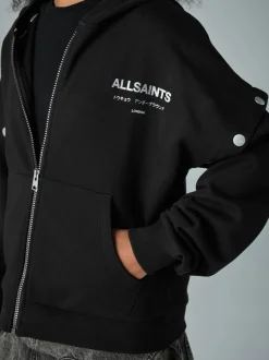 smALLSAINTS Black Amphia Underground Zip Hoodie