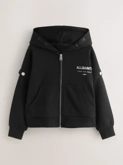 smALLSAINTS Black Amphia Underground Zip Hoodie