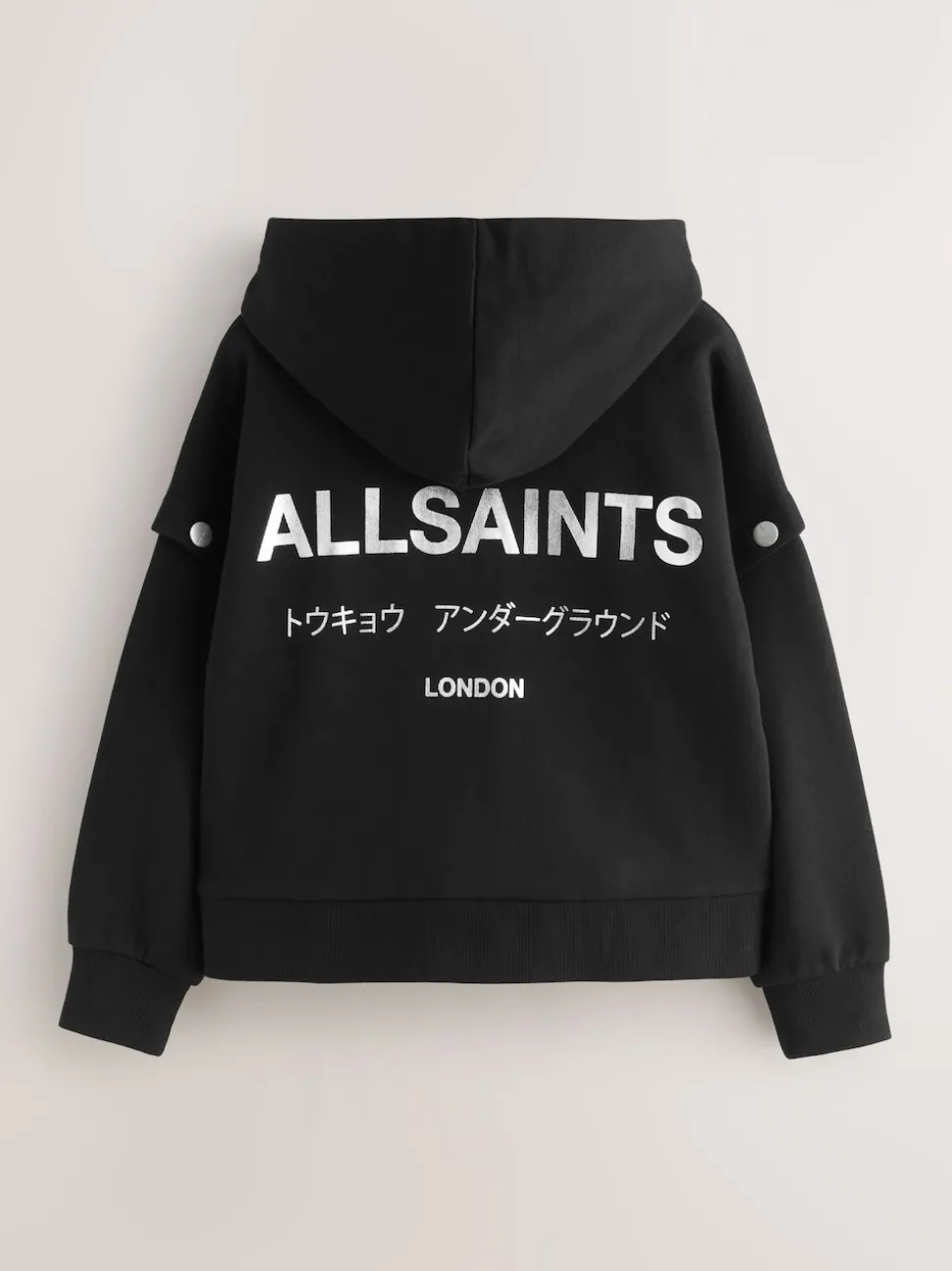 smALLSAINTS Black Amphia Underground Zip Hoodie