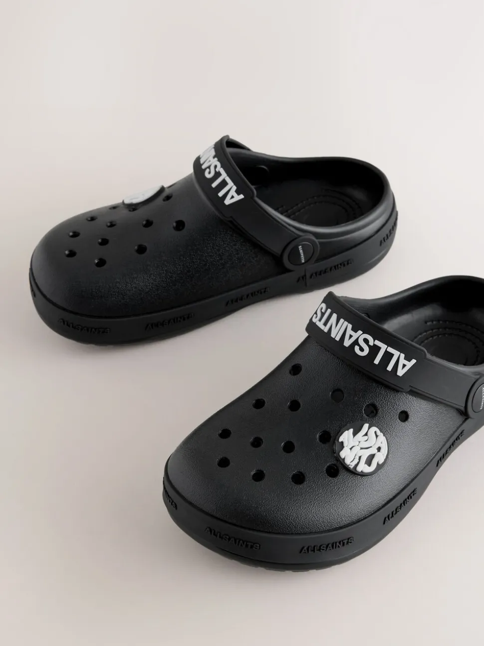 smALLSAINTS Black Clog Sandals