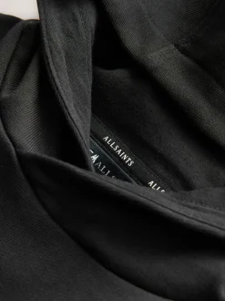 smALLSAINTS Black/Gold Biggy Oversized Pullover Hoodie