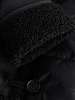 smALLSAINTS Black Padded Aviator Jacket