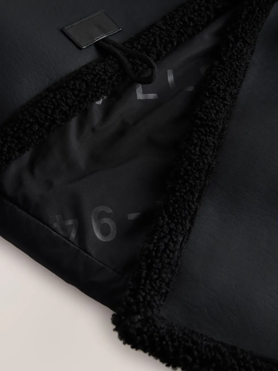 smALLSAINTS Black Padded Aviator Jacket